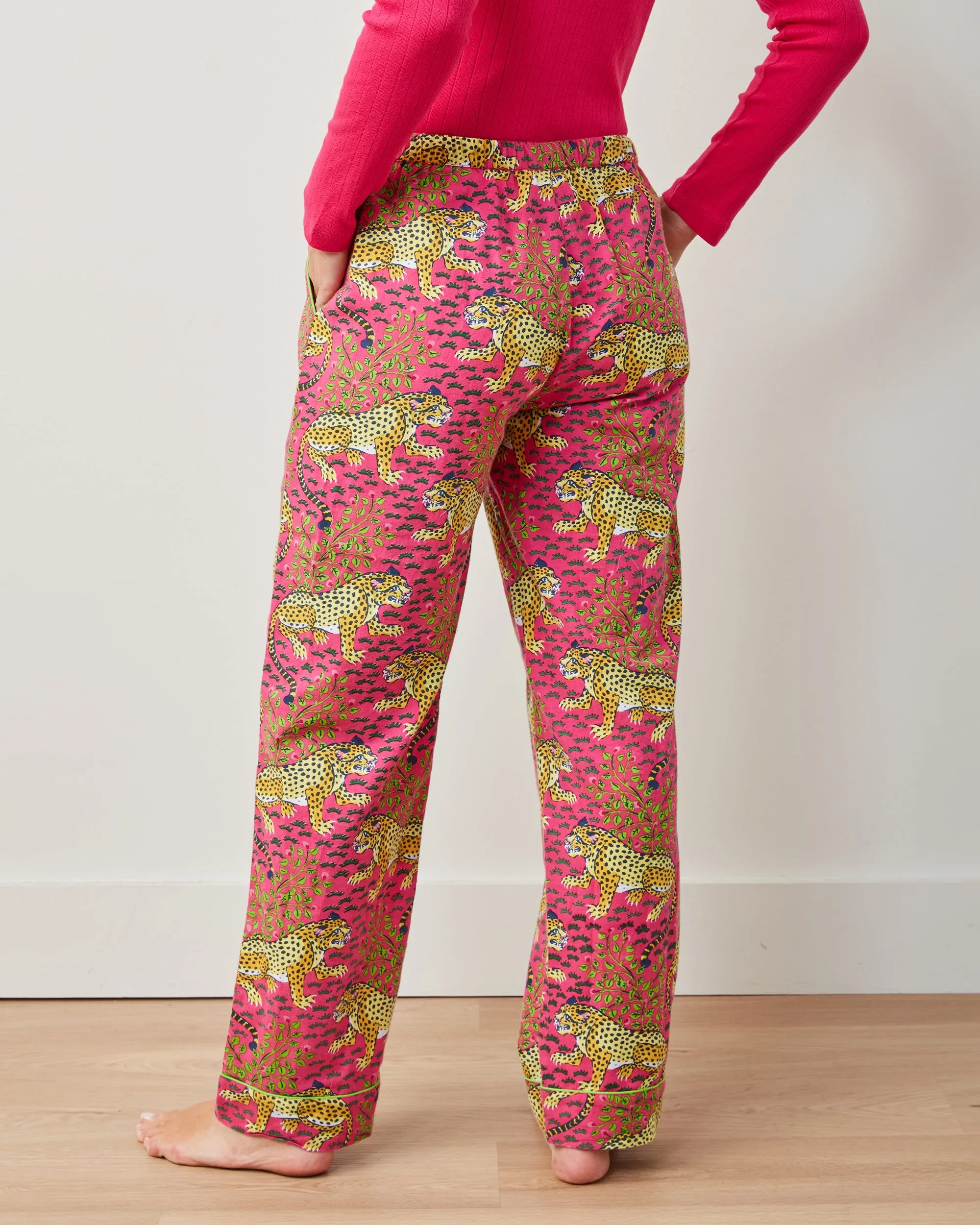 Bagheera - Lightweight Flannel PJ Pants - Hot Pink