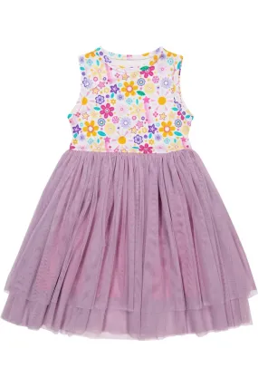 Bamboo Tulle Dress - Flower Power