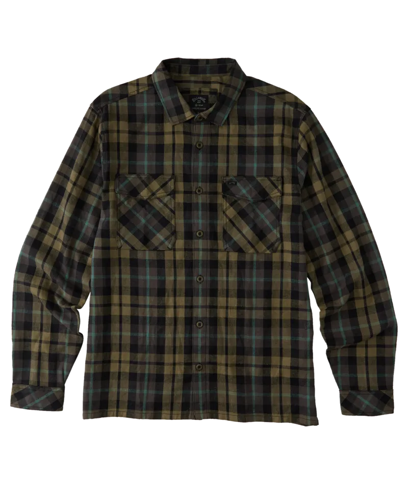 Billabong Westport Flannel L/S Shirt-Military