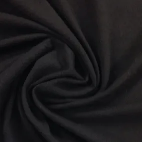 Black Hemp Stretch Jersey Fabric - 240 GSM