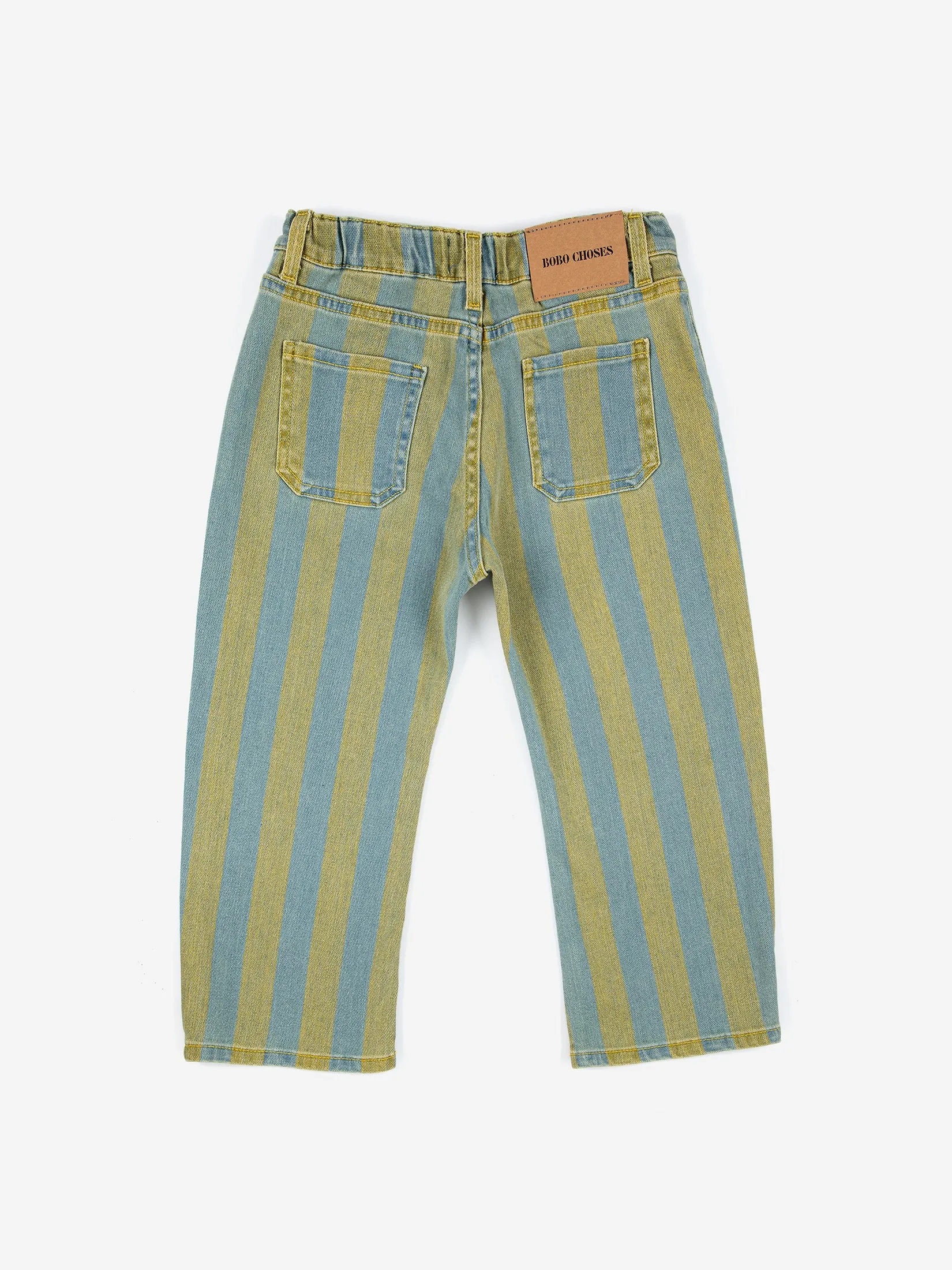 Bobo Choses Vertical Stripes Denim Pants