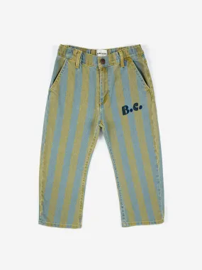 Bobo Choses Vertical Stripes Denim Pants