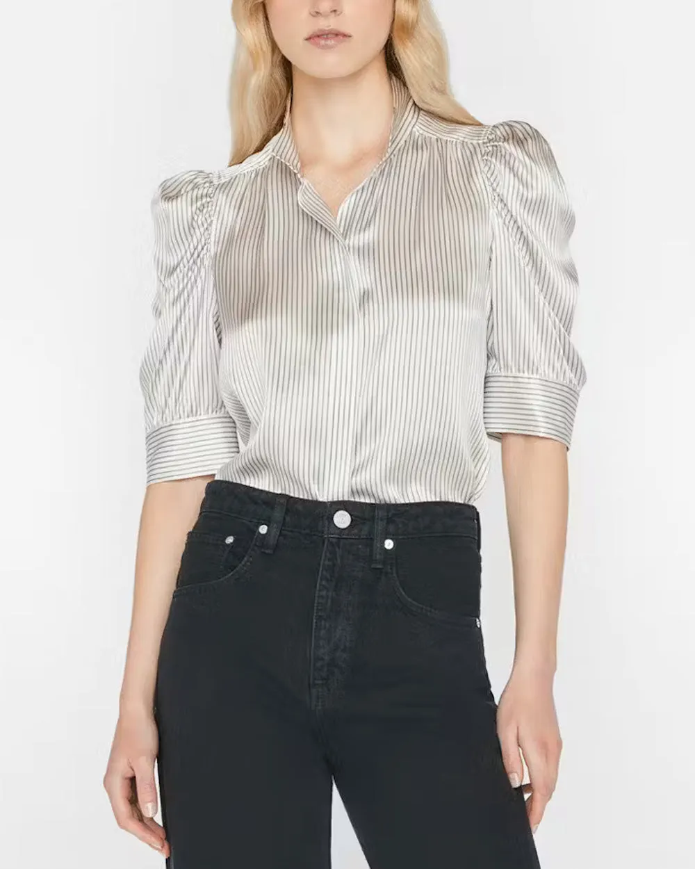 Bone Stripe Gillian Blouse