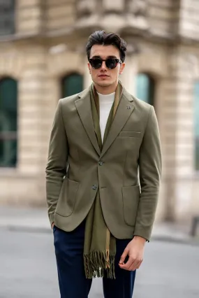 Brabion Khaki Tailored Men's Jacket