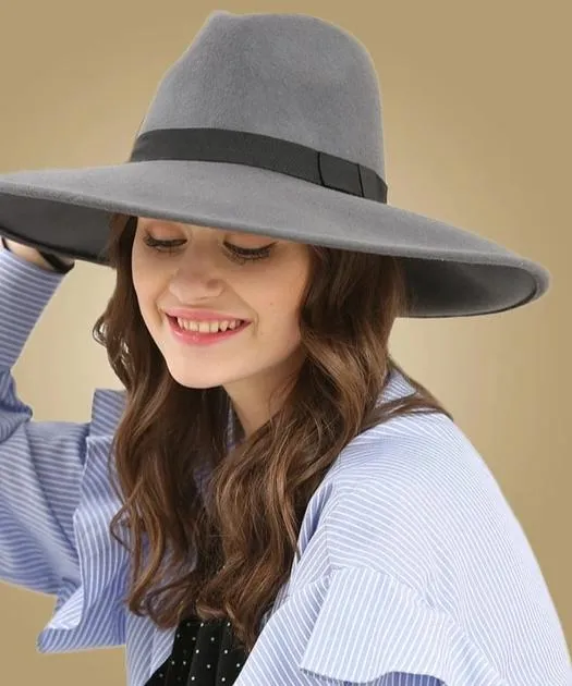 Brim Fedoras Wool Felt Hat