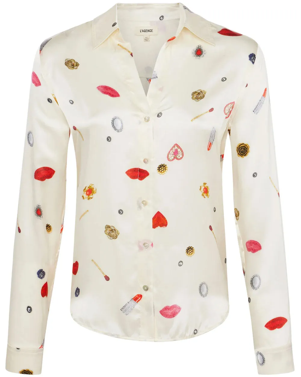 Champagne Heart Long Sleeve Tyler Blouse