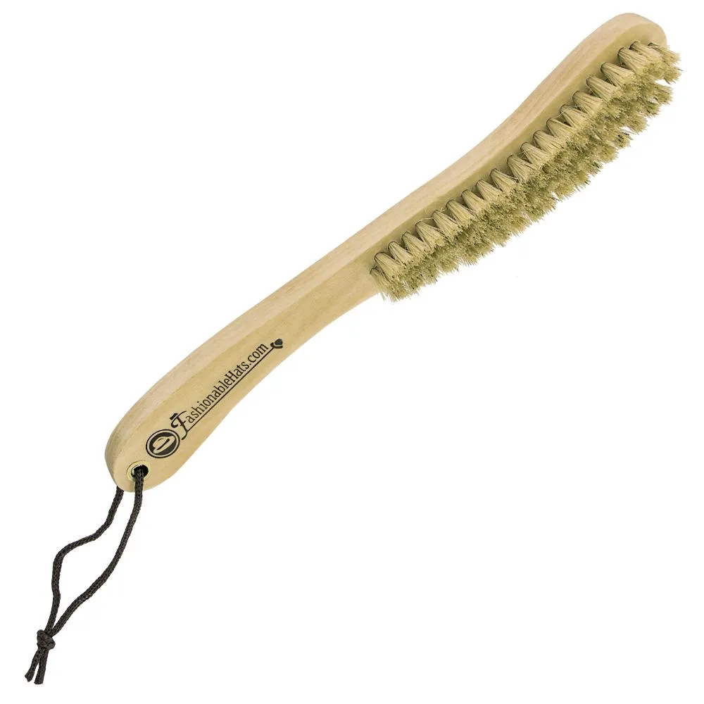 Complete your Hat Care with a Hat Brush - Natural Soft Tan Bristles for Wool and Fur