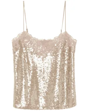 Ginger Root Sequin Arlene Cami Top