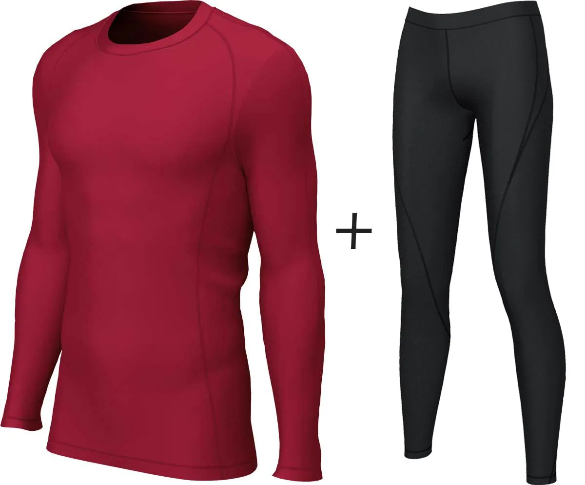 Girls' Xero Degrees Thermal Base Layer COMBO {XO-CH284Y/CH799Y-COMBO}