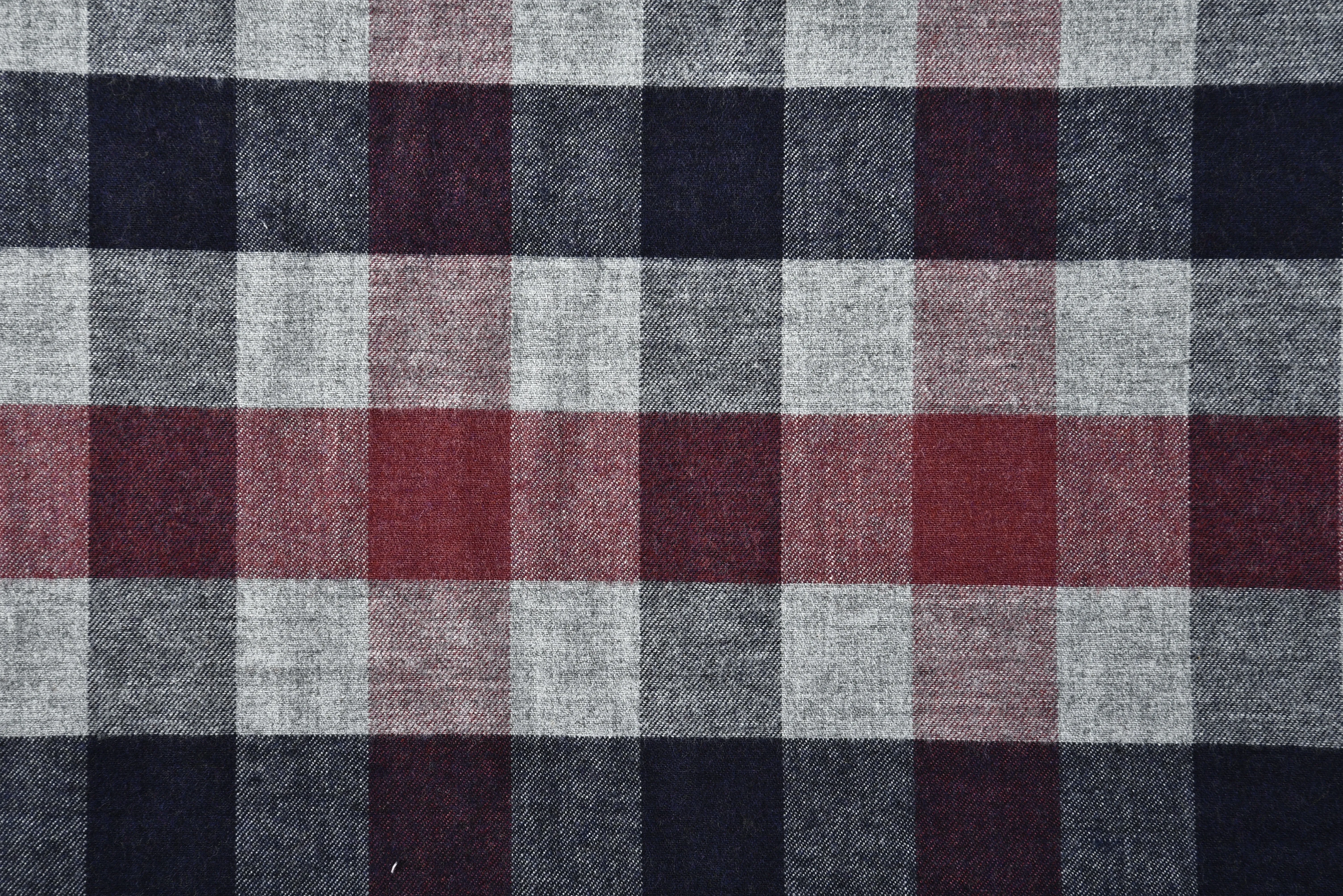 Grey Hemp - Large Gingham