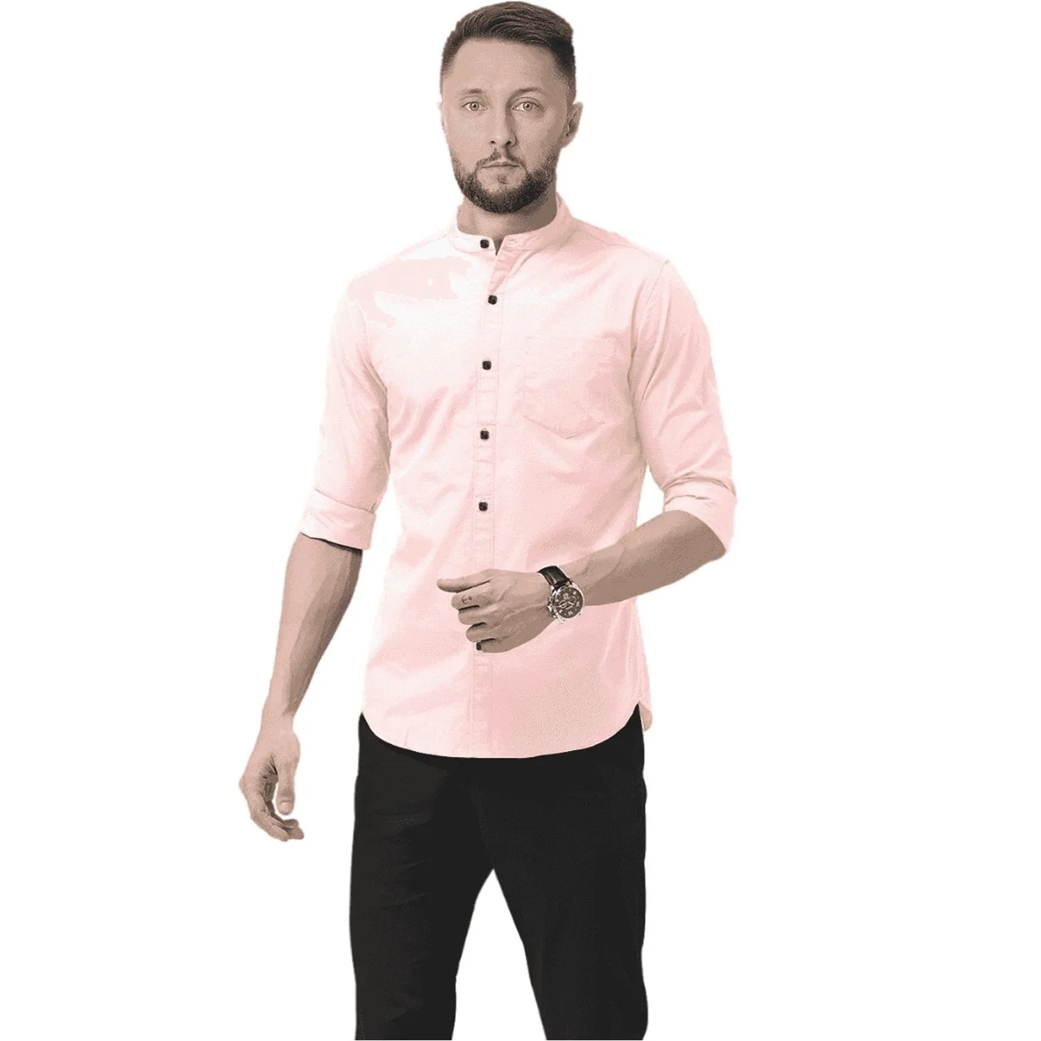 Hemploom - Elegant Hemp Shirt in Light Pink