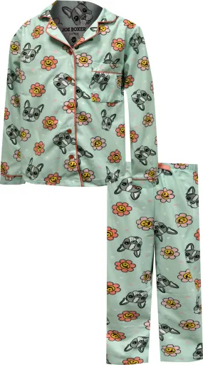 Joe Boxer Loungewear Puppy Love Girls Flannel Pajama