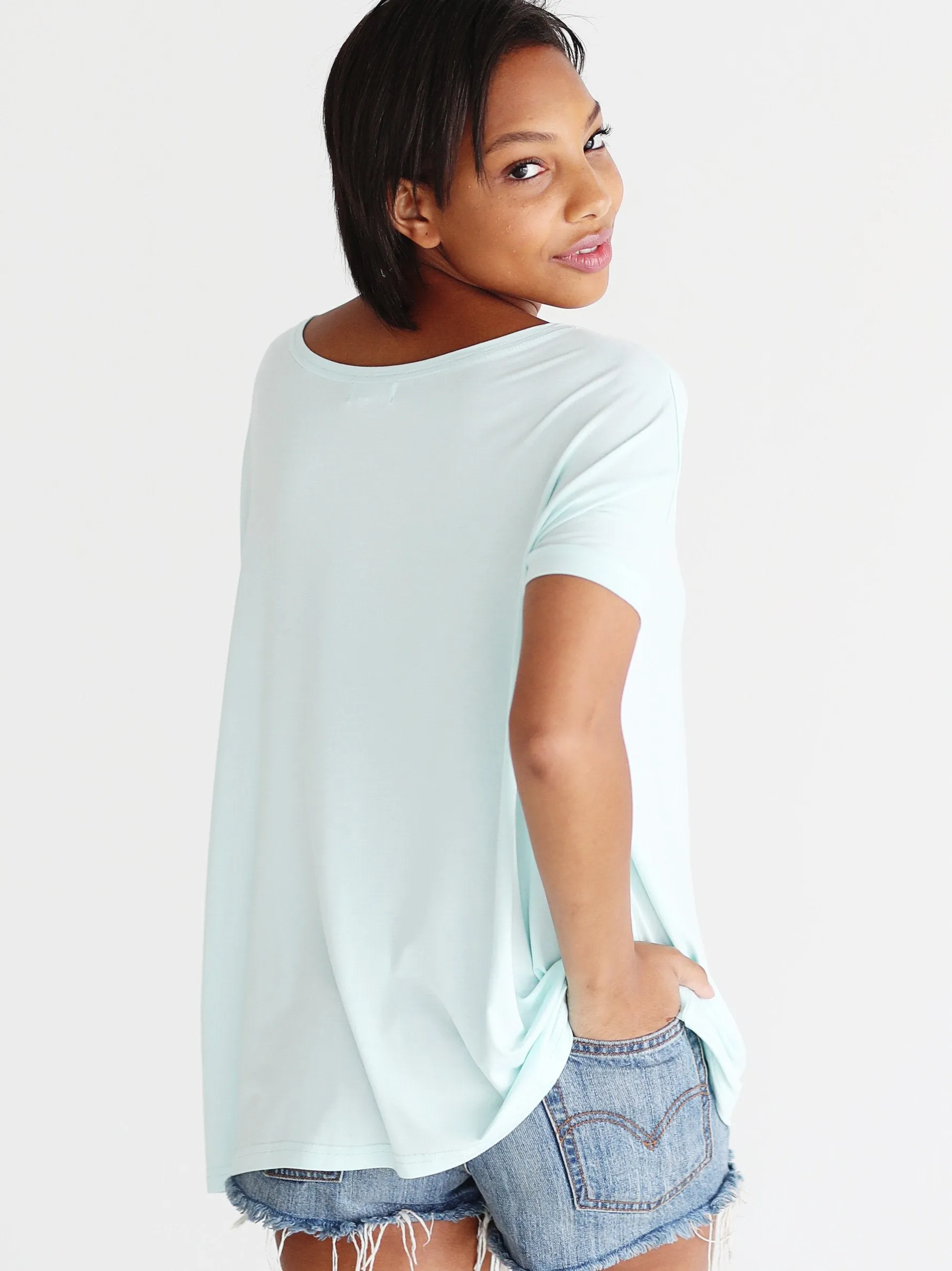 Mint Short Sleeve Top