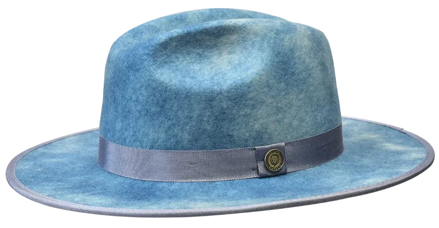 Monarch Color Bottom Wide Brim Fedora by Bruno Capelo