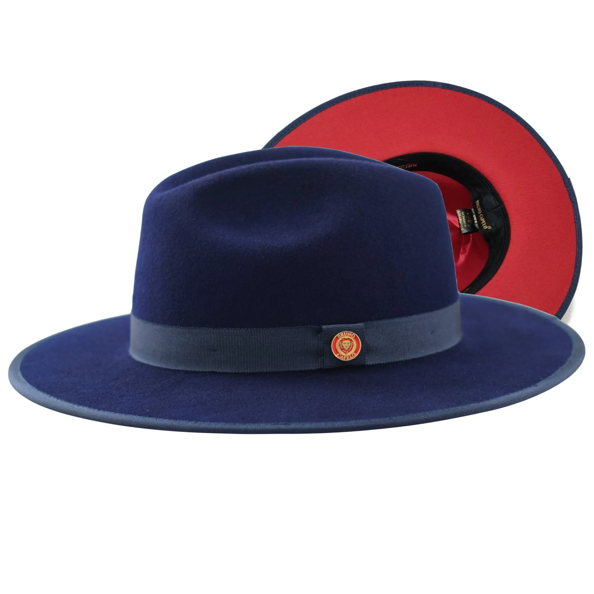 Monarch Color Bottom Wide Brim Fedora by Bruno Capelo