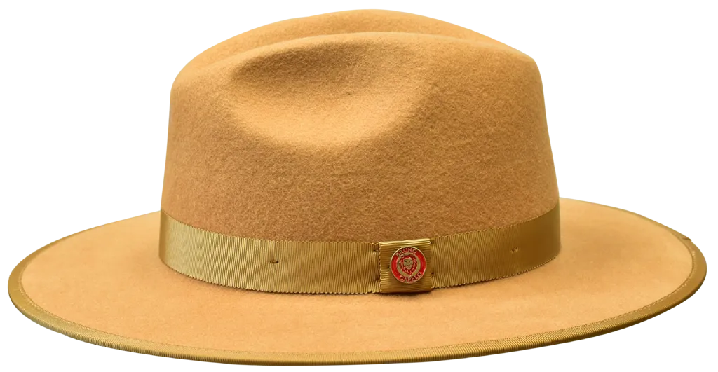 Monarch Color Bottom Wide Brim Fedora by Bruno Capelo