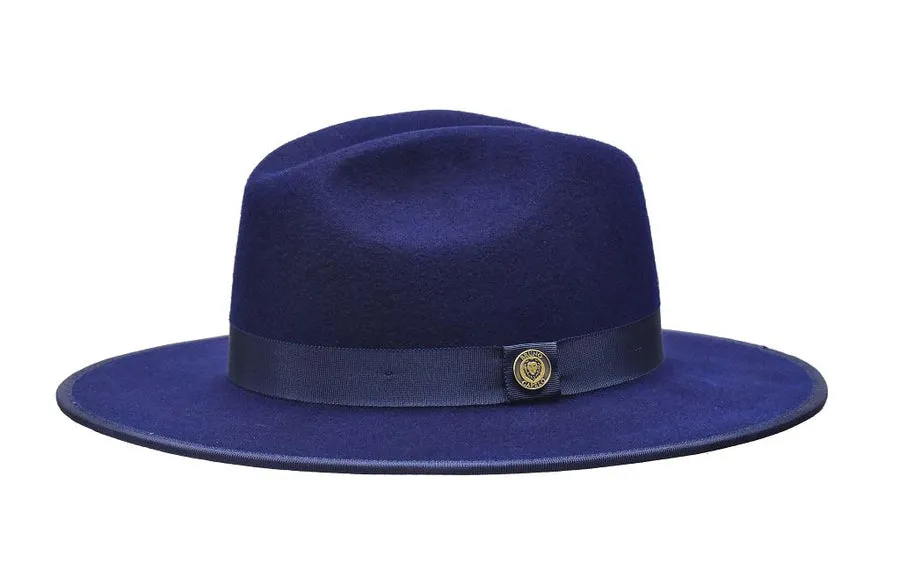 Monarch Color Bottom Wide Brim Fedora by Bruno Capelo