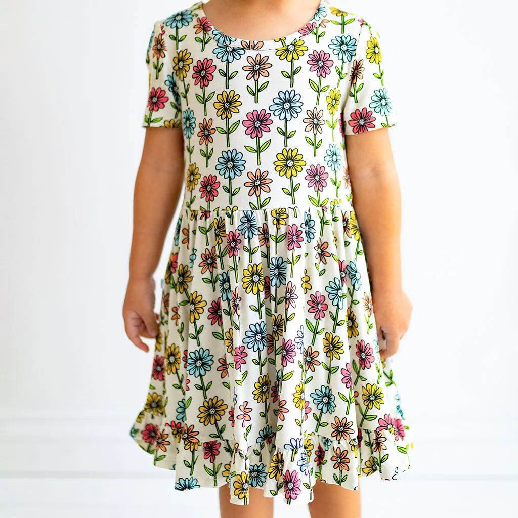 Posh Peanut Short Sleeve Ruffled Twirl Dress - Maya Lynn