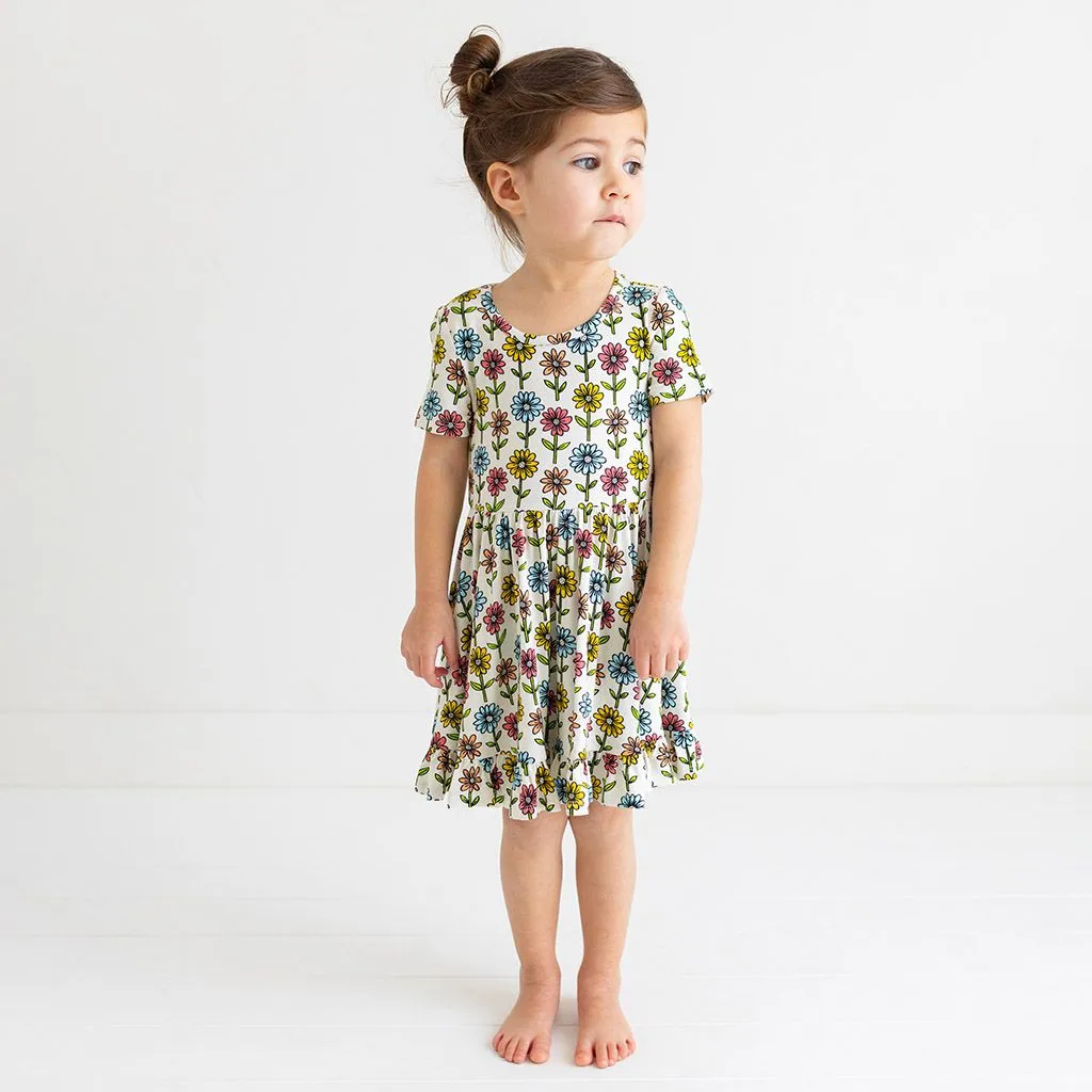 Posh Peanut Short Sleeve Ruffled Twirl Dress - Maya Lynn