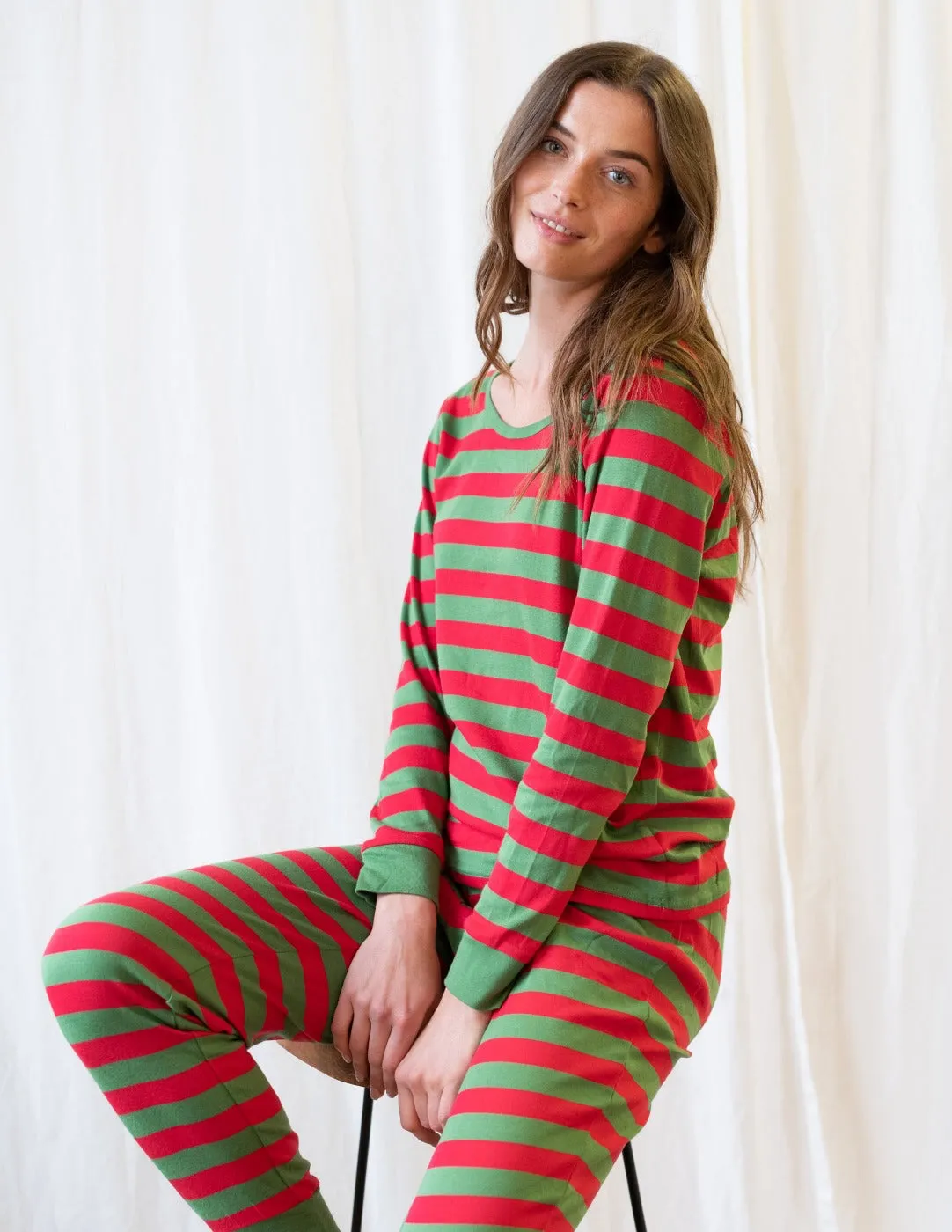 Red & Green Matching Family Pajama Set