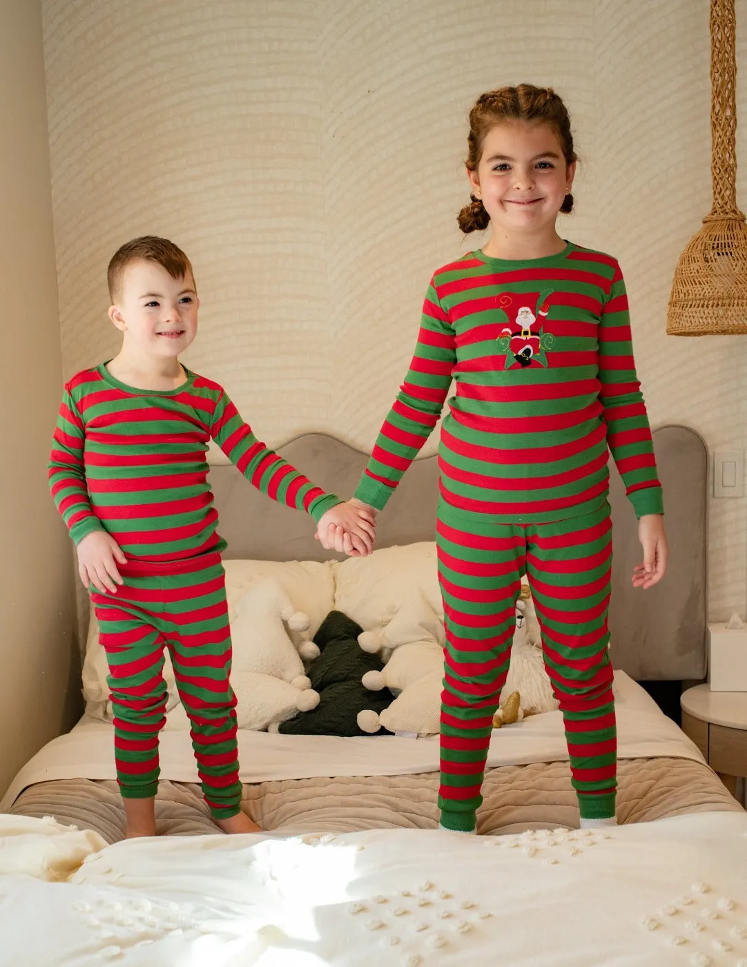 Red & Green Matching Family Pajama Set