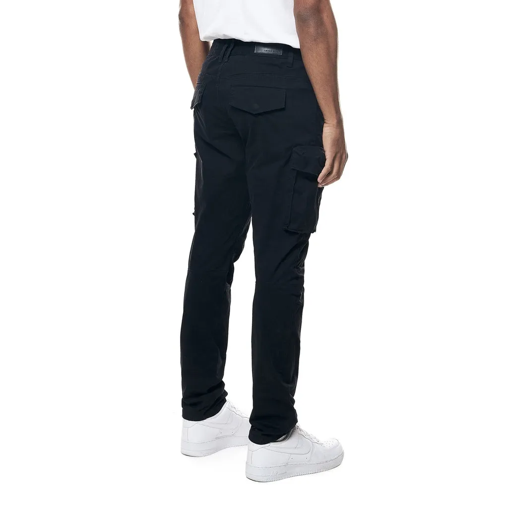 Slim Utility Twill Pants - Black