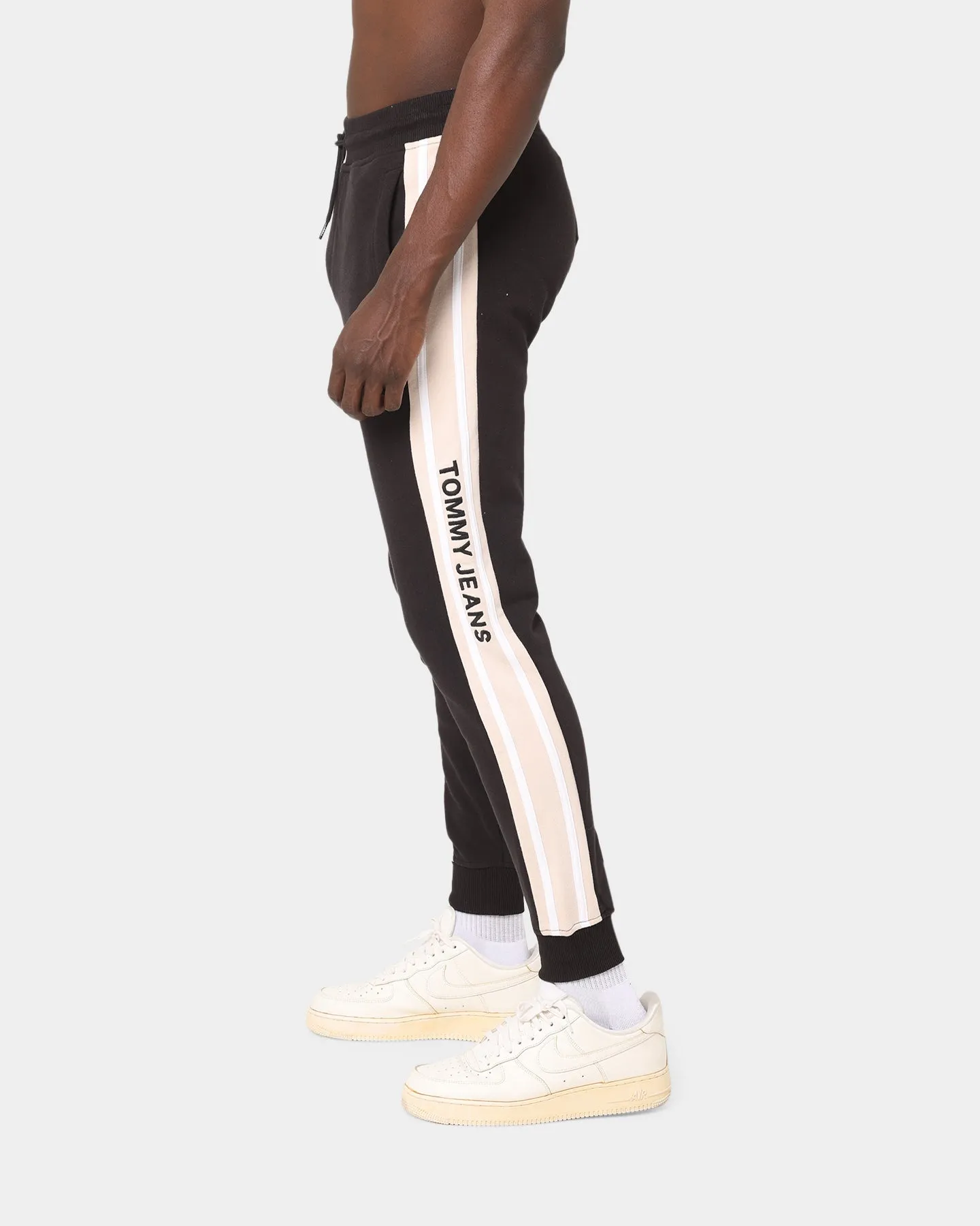 Tommy Jeans Rib Insert Track Pants Black/Smooth Stone