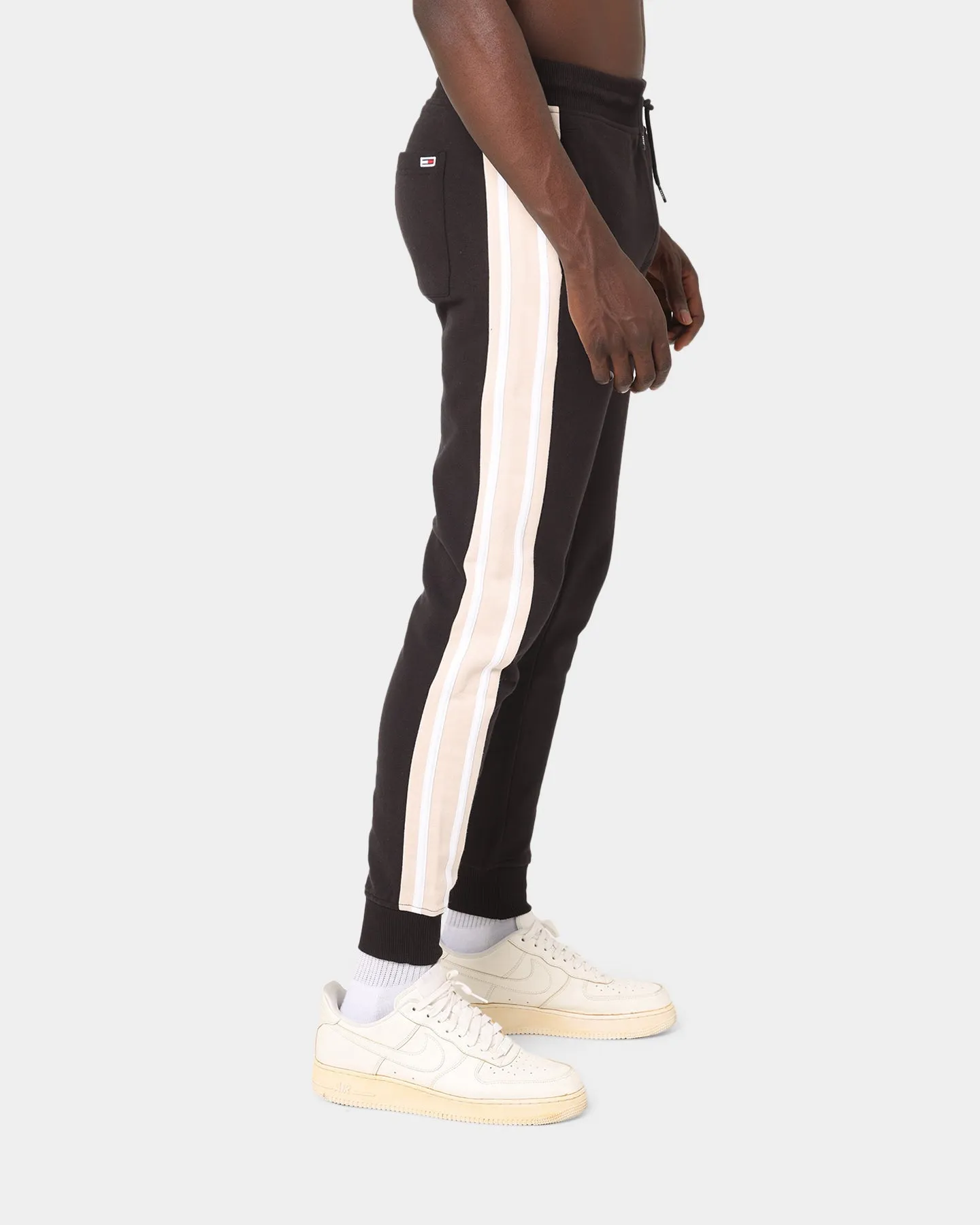 Tommy Jeans Rib Insert Track Pants Black/Smooth Stone