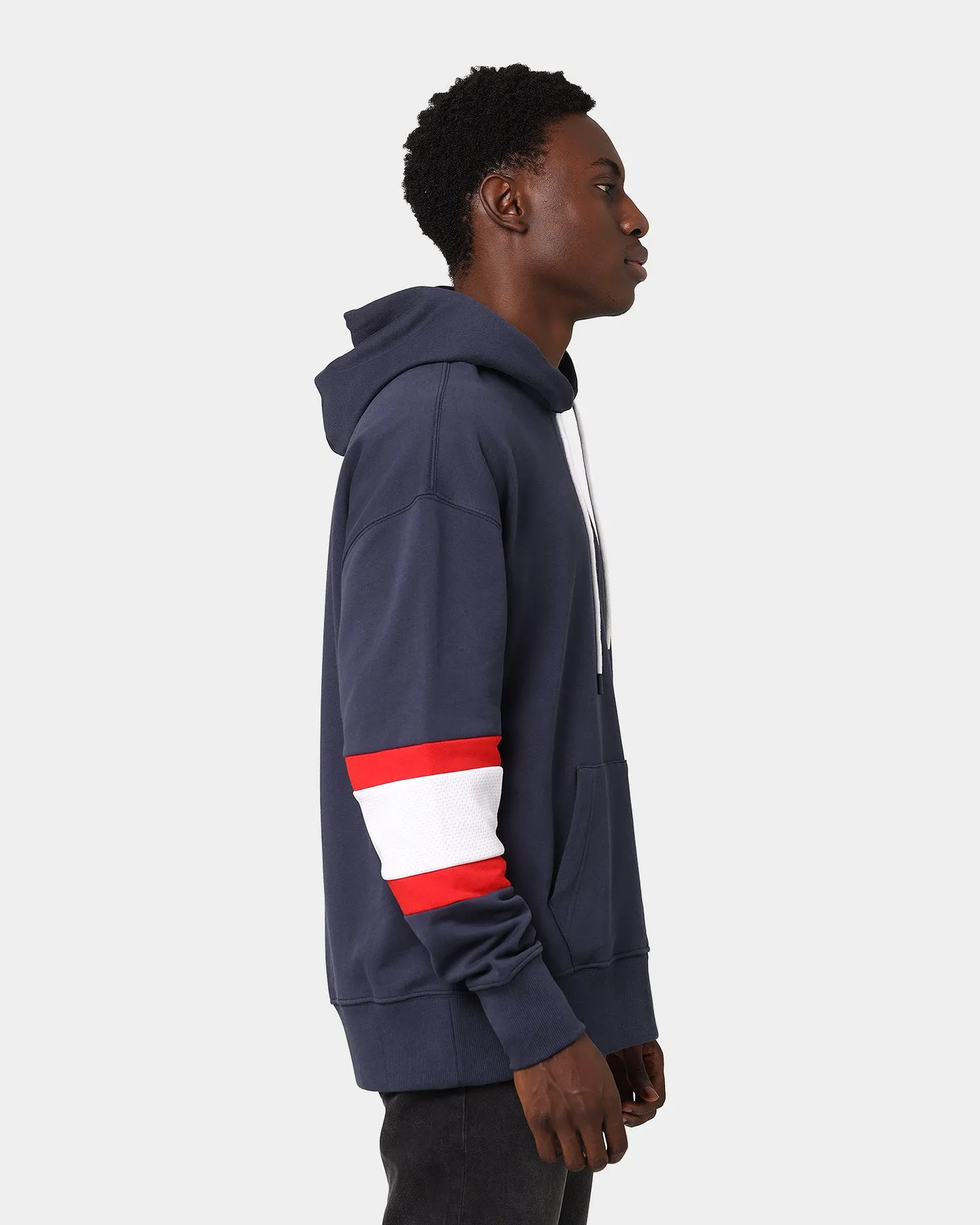 Tommy Jeans Rugby Stripe Contrast Lining Hoodie Twilight Navy/Multi