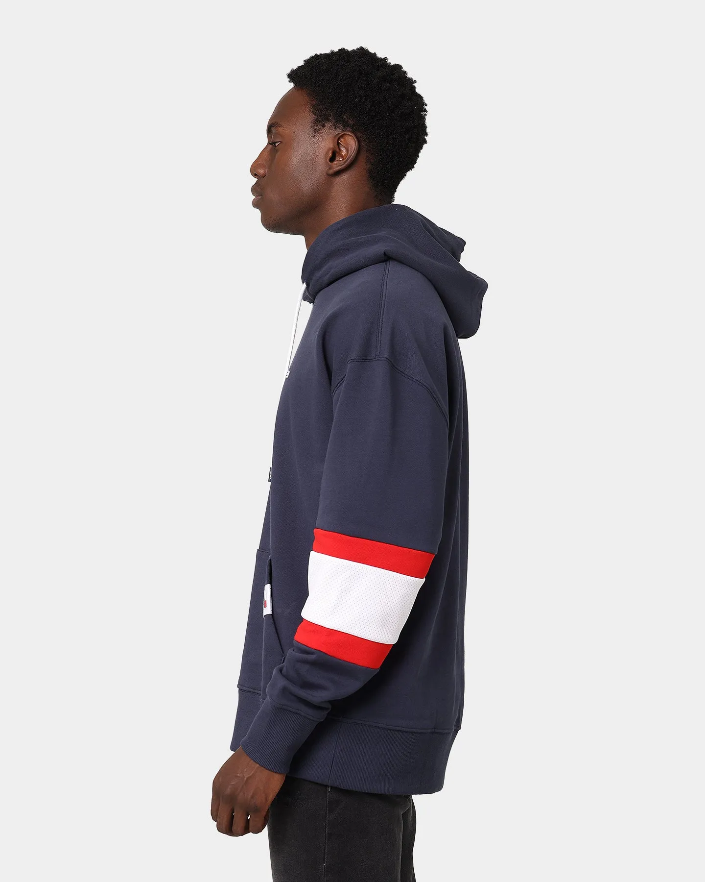 Tommy Jeans Rugby Stripe Contrast Lining Hoodie Twilight Navy/Multi