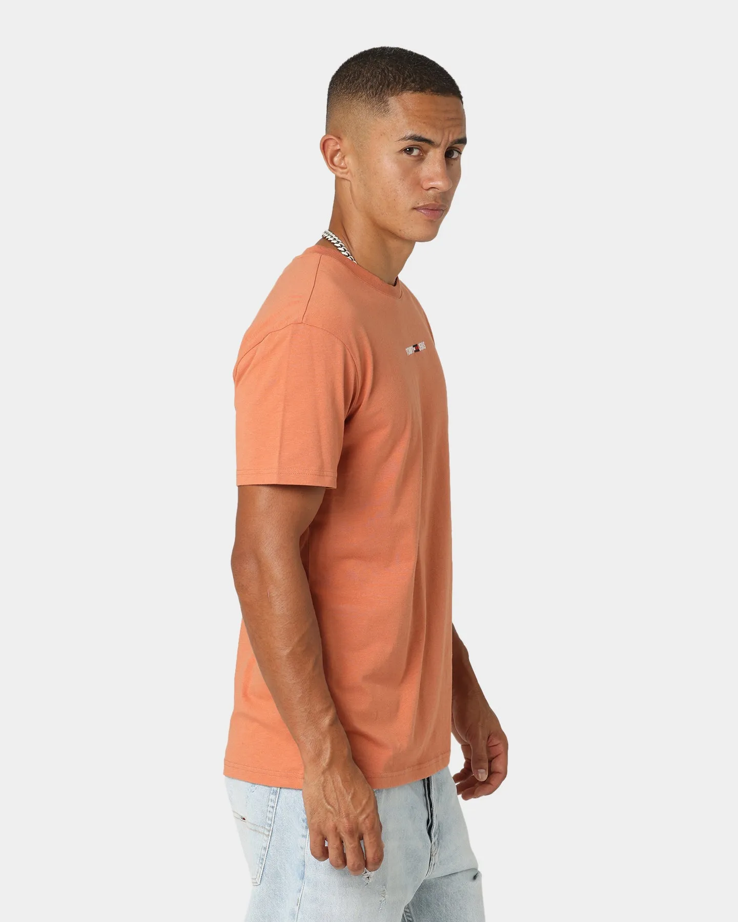 Tommy Jeans Small Text T-Shirt Dingo Orange