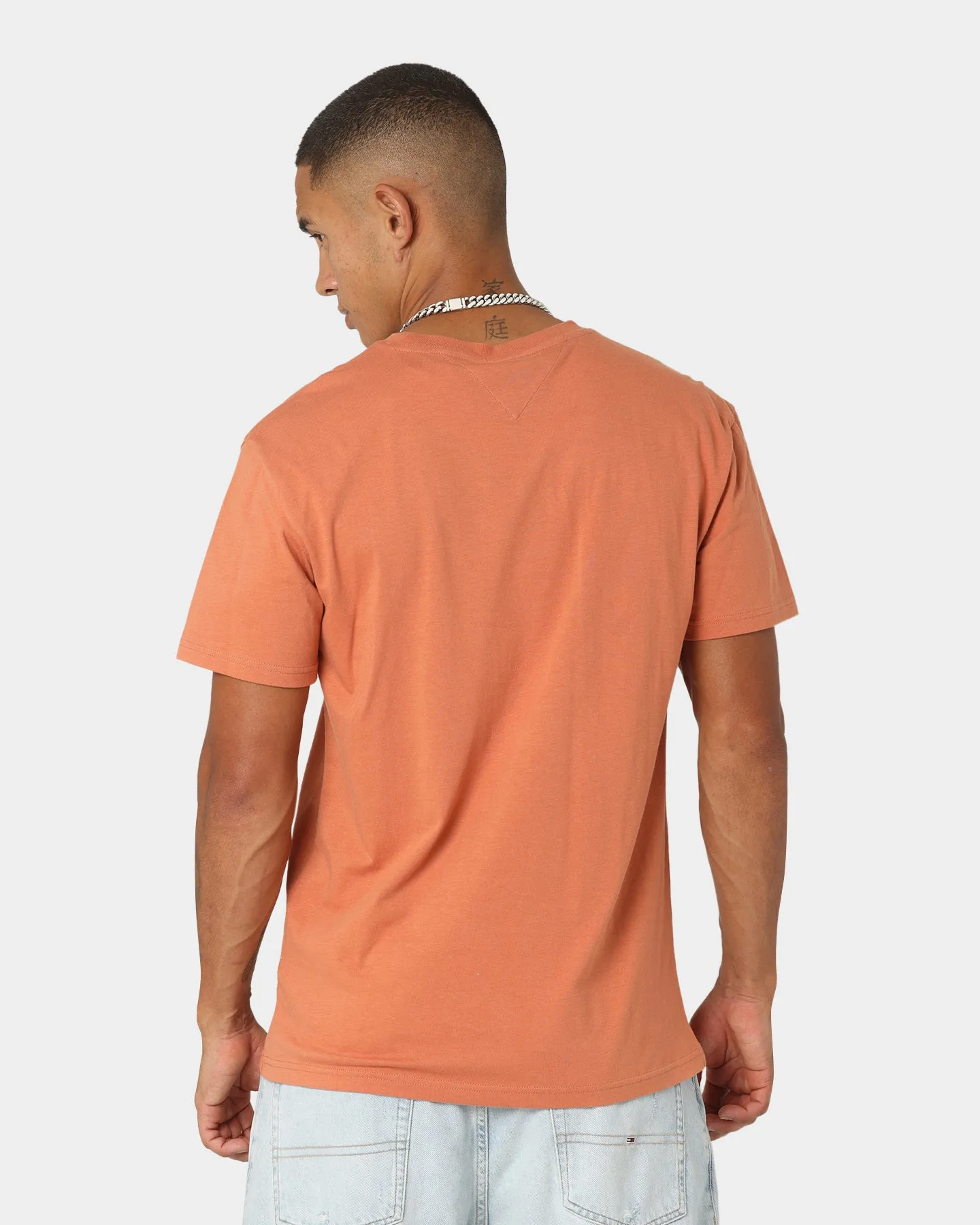 Tommy Jeans Small Text T-Shirt Dingo Orange