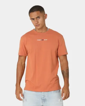 Tommy Jeans Small Text T-Shirt Dingo Orange