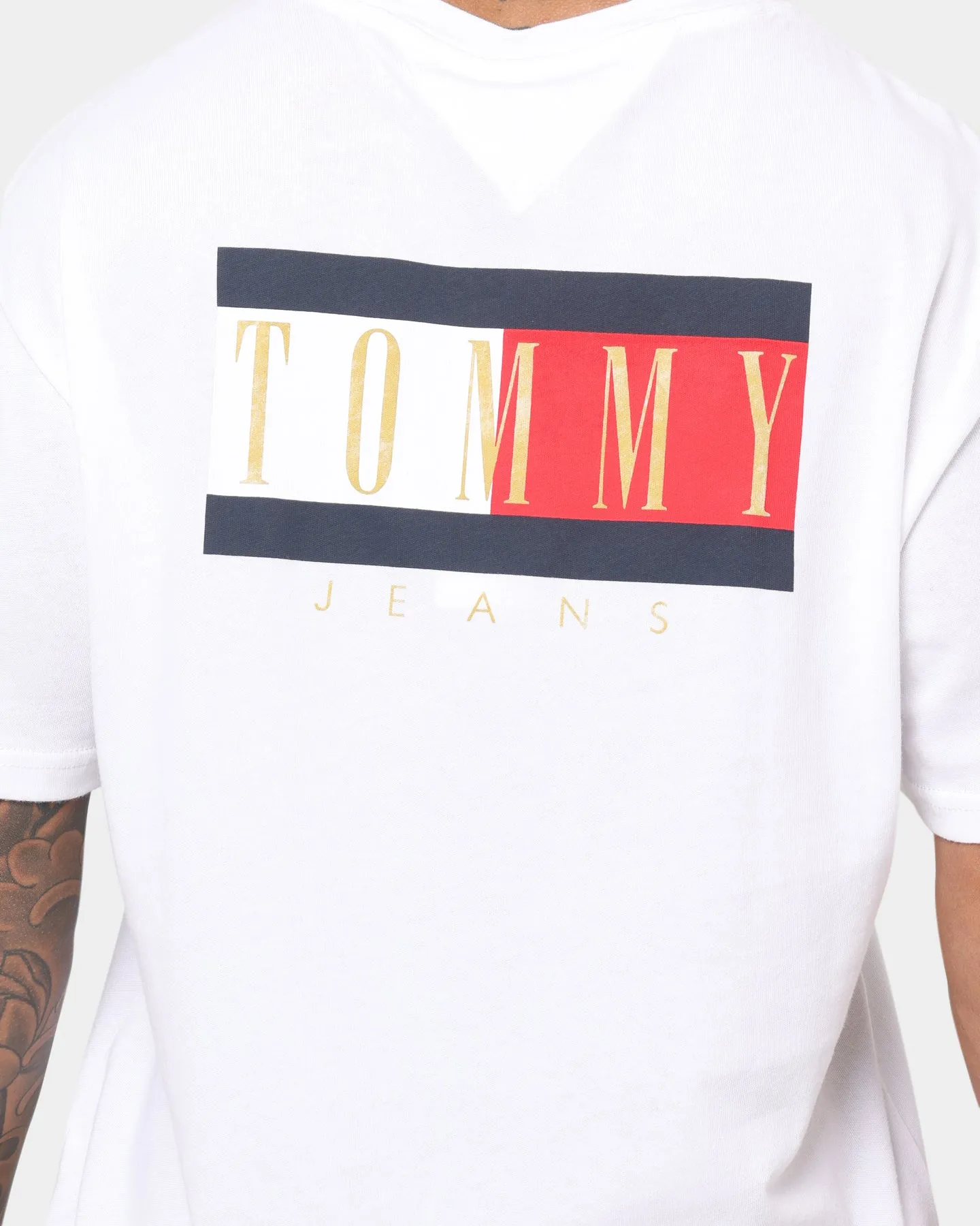 Tommy Jeans Vintage Flag T-Shirt Off White