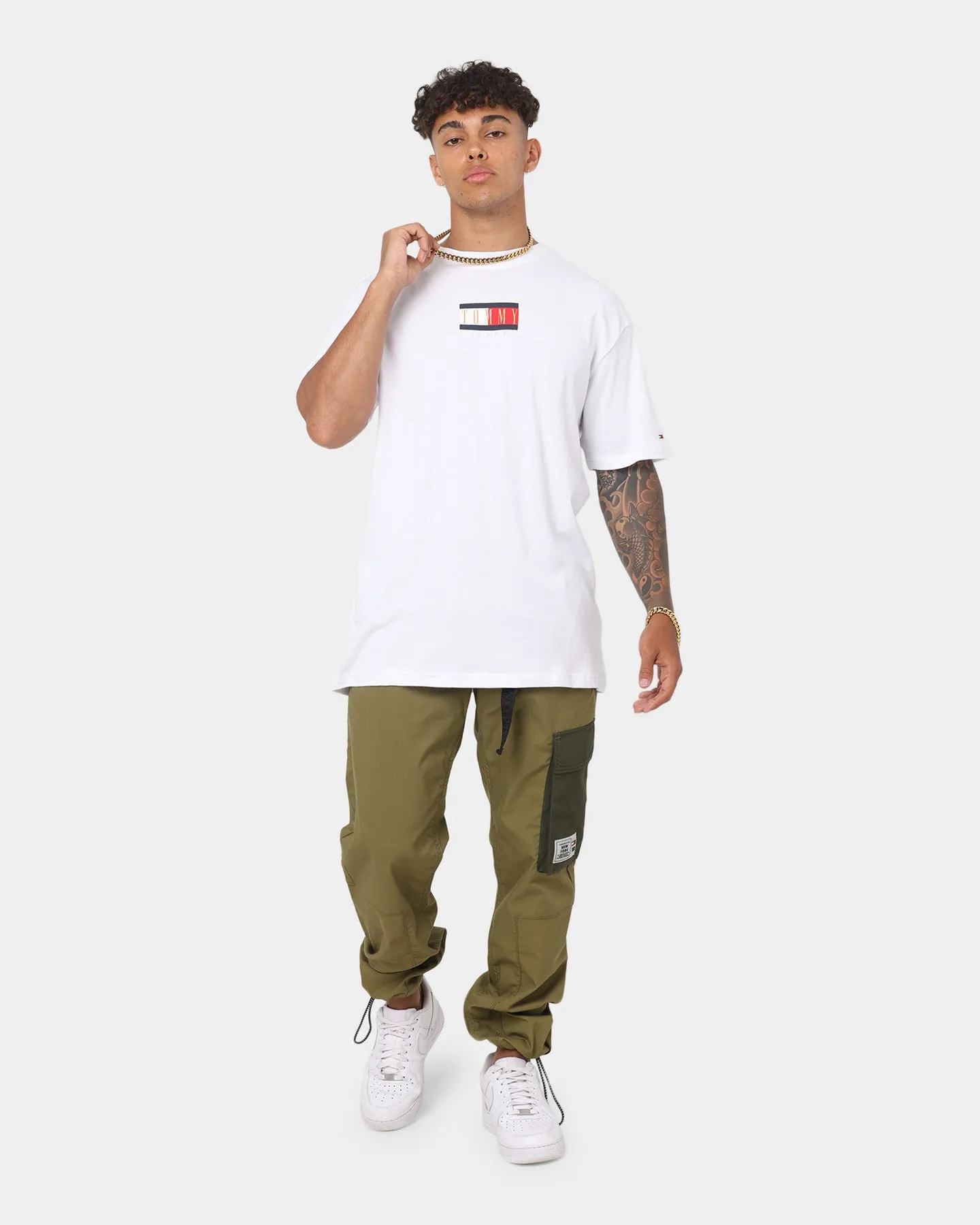 Tommy Jeans Vintage Flag T-Shirt Off White