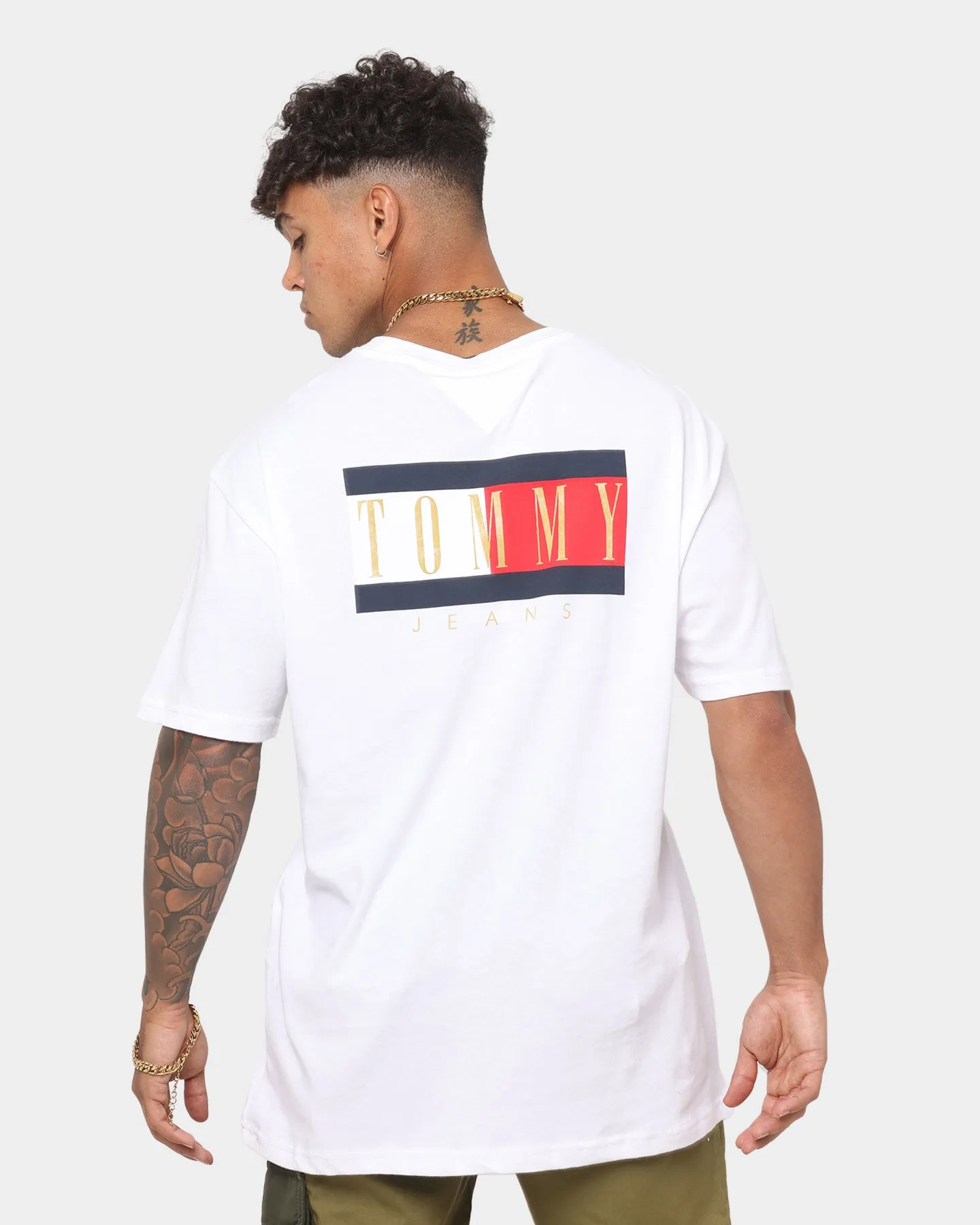 Tommy Jeans Vintage Flag T-Shirt Off White