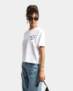 Tommy Jeans Women's Collegiate Back Logo T-Shirt White