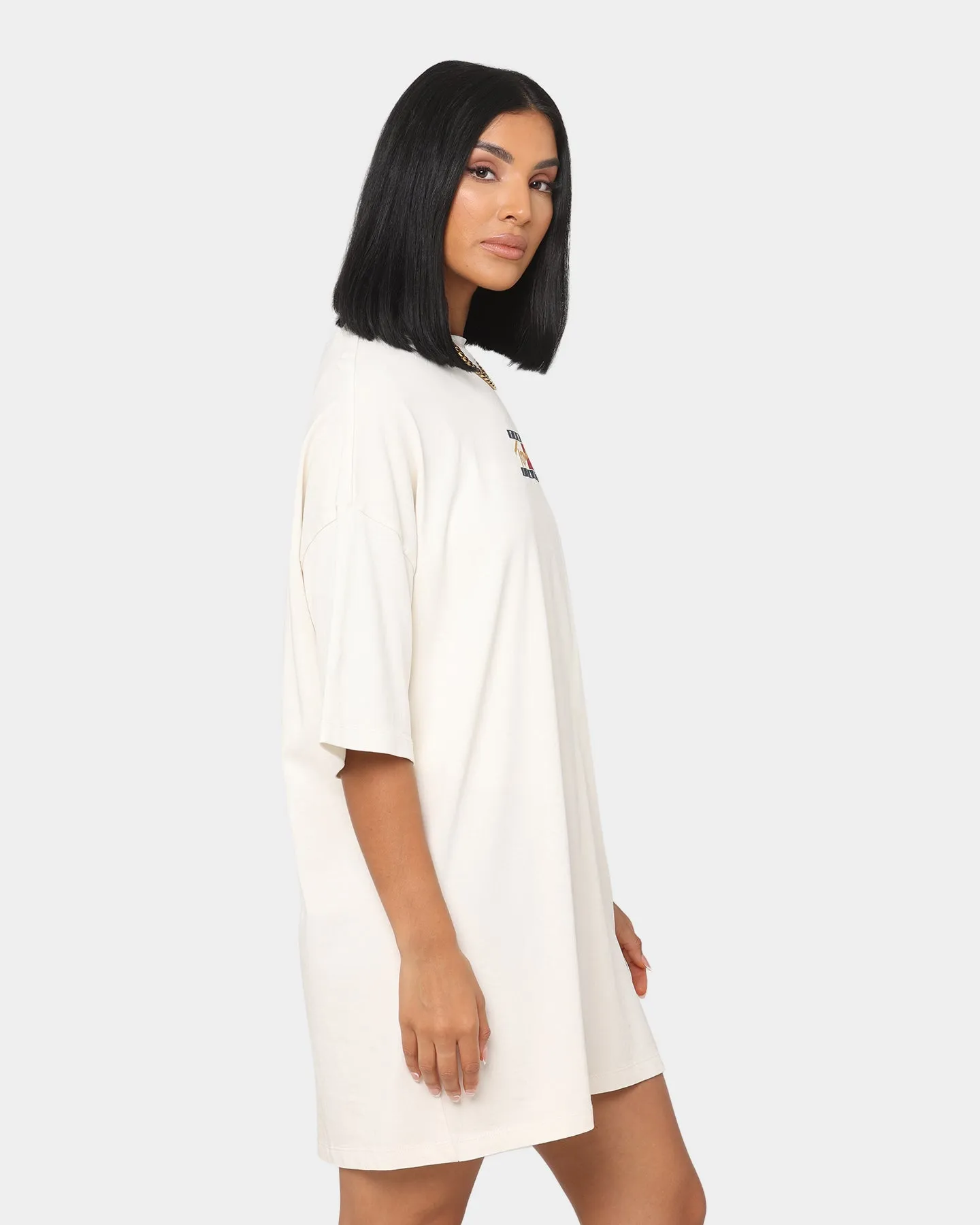 Tommy Jeans Women's Vintage Bronze T-Shirt Dress White