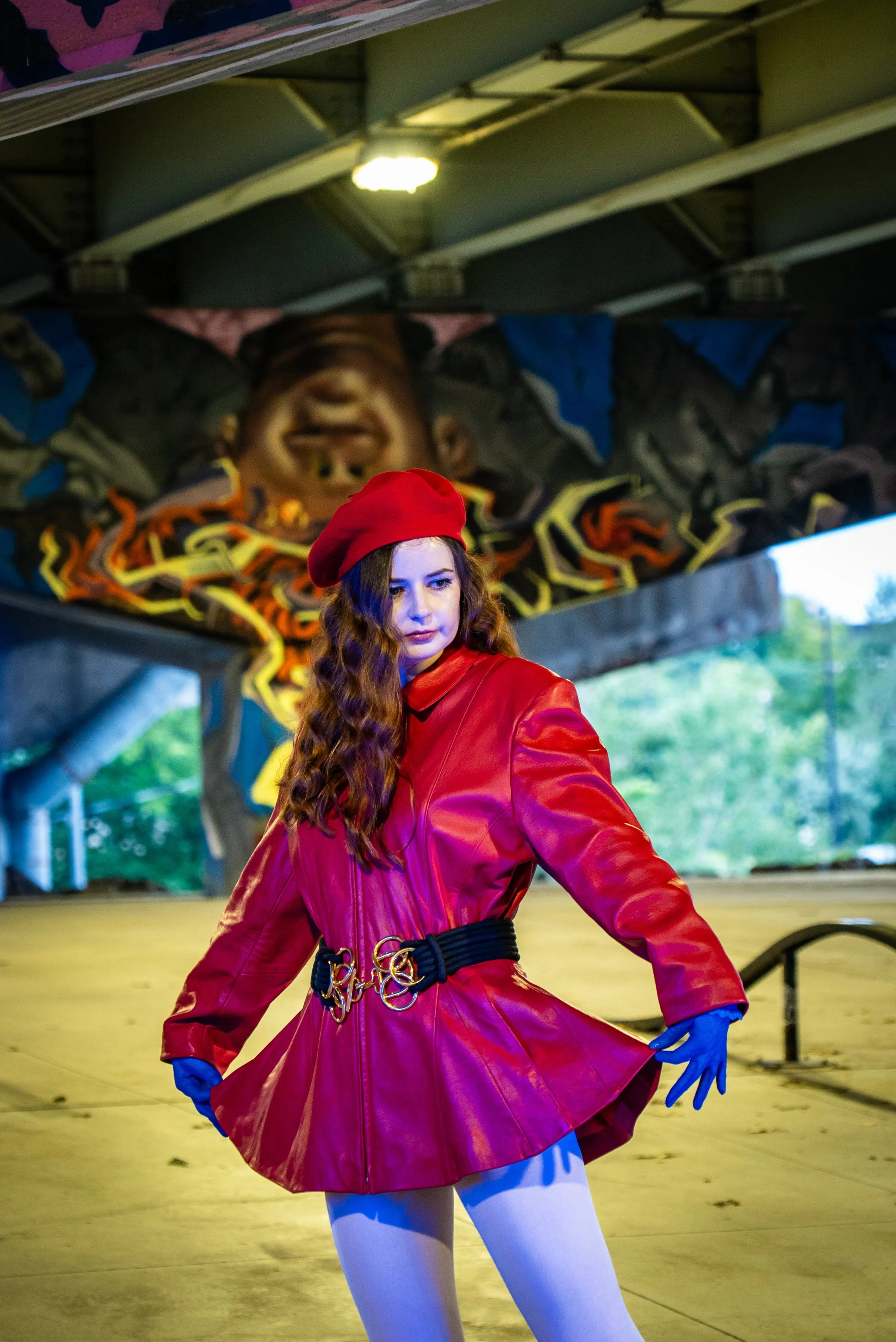 Vintage Red Wool Basque Beret, Parkhurst