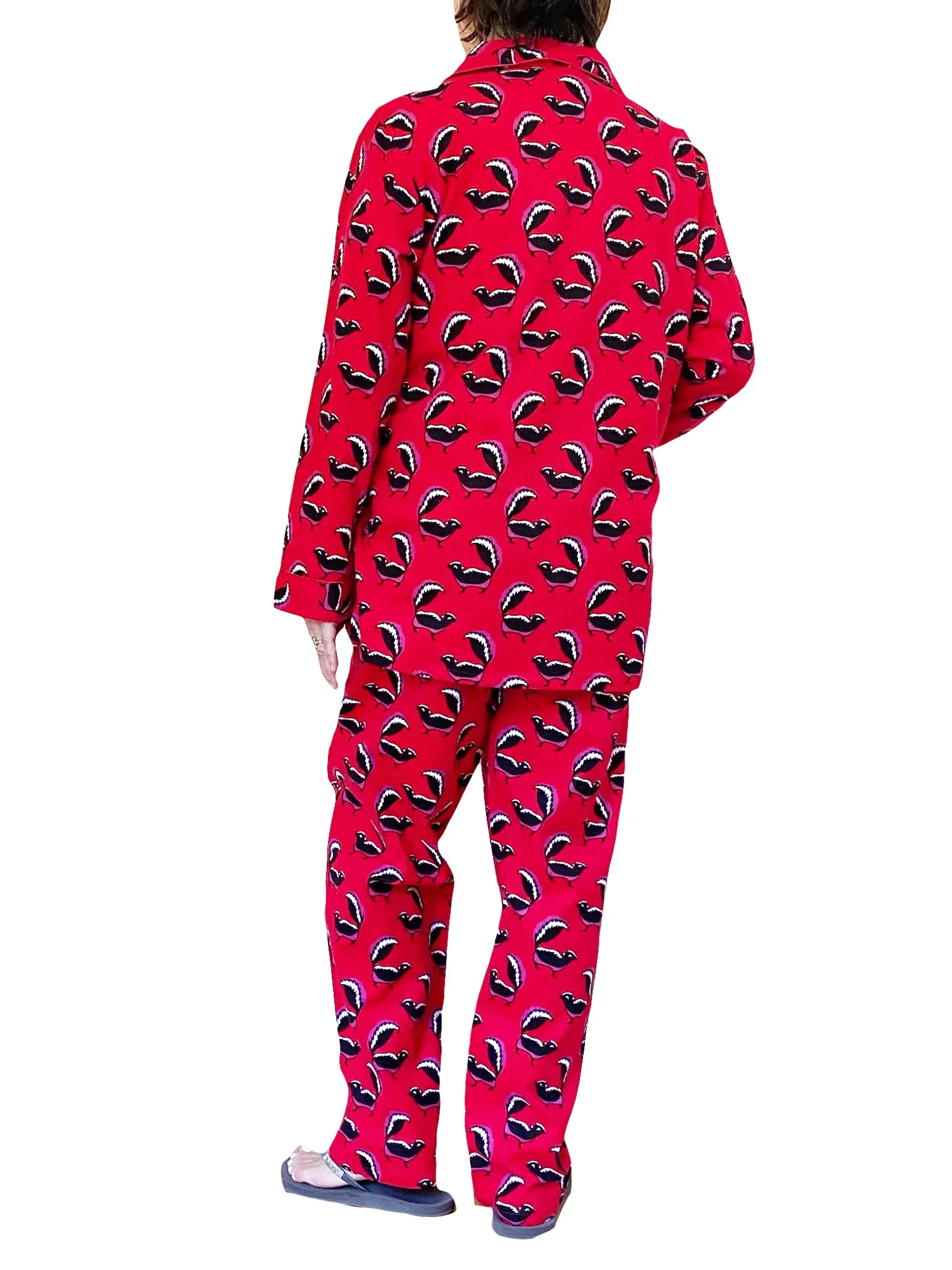 Whimsical Skunk Flannel Pajamas Set