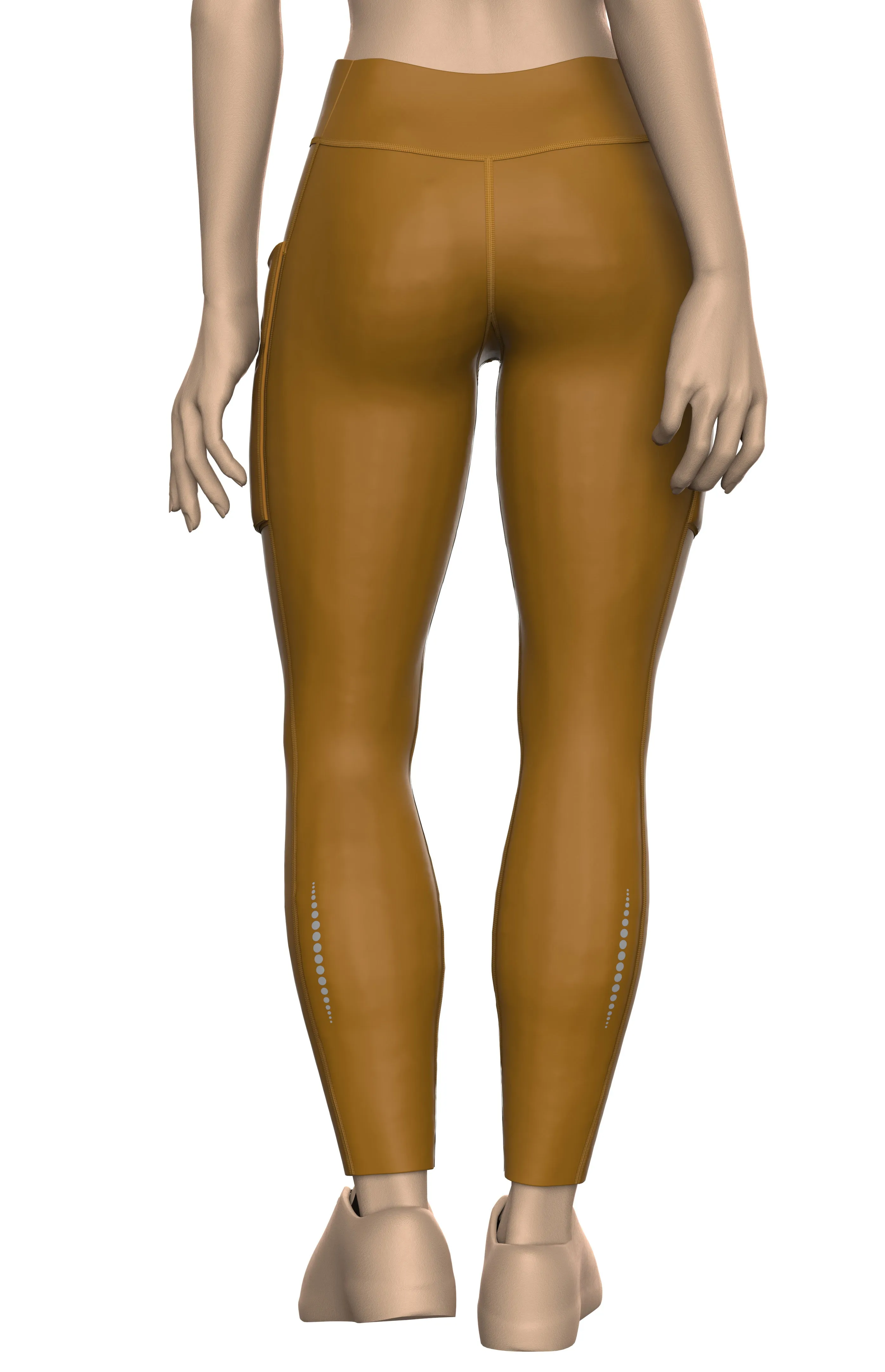 Women Brown Running Tights