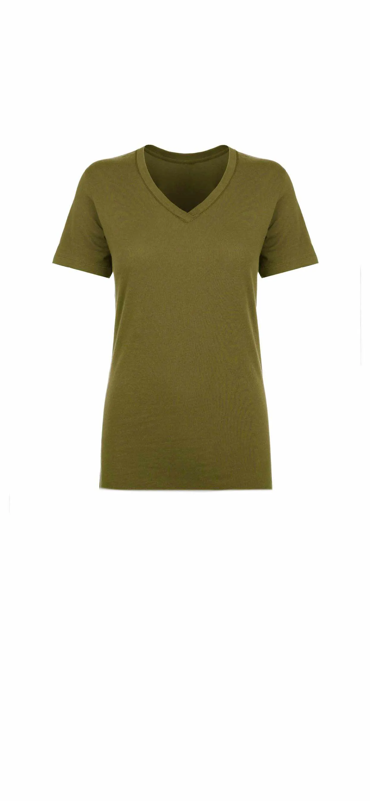 Women’s eco-friendly American made Hemp/Organic Cotton blend v-neck T-Shirt