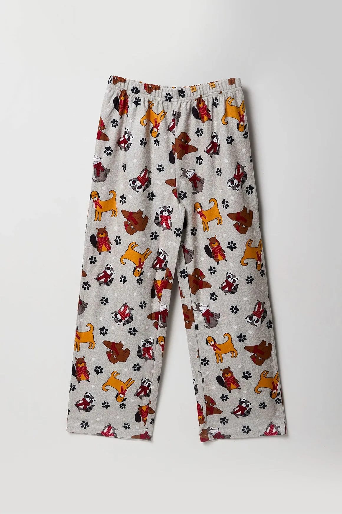 Youth Fammy Jammies Furry Friends Flannel 2 Piece Pajama Set