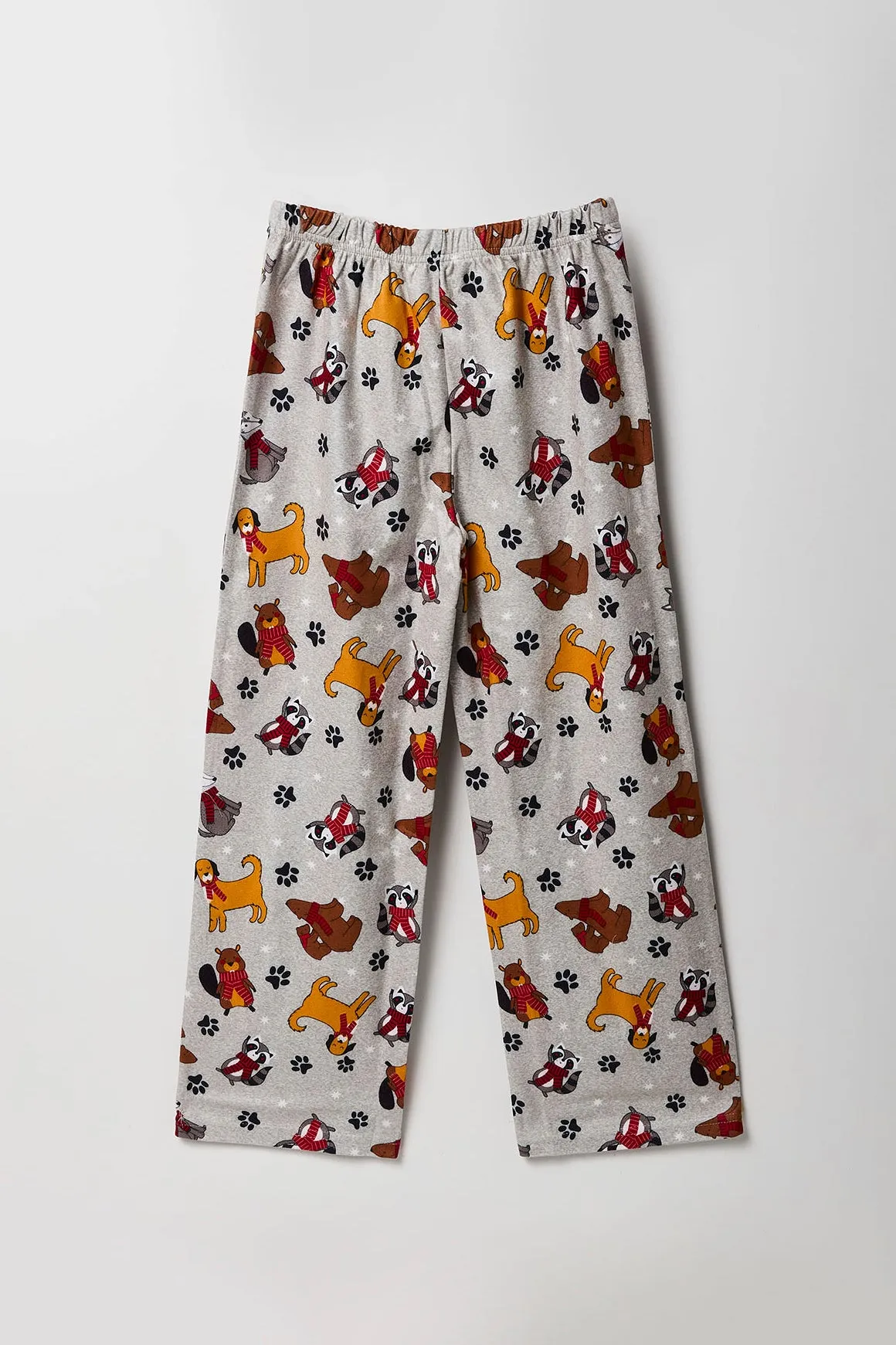 Youth Fammy Jammies Furry Friends Flannel 2 Piece Pajama Set